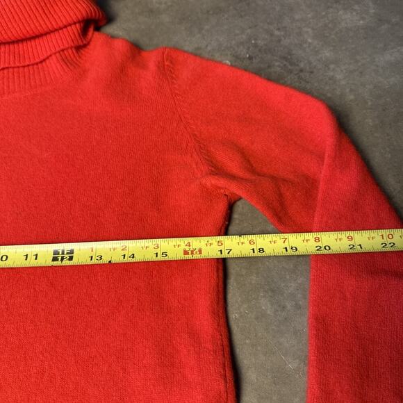 Vintage 80s 70s Genesis Sweater L Lambs Angora Wool Sweater Turtleneck - Picture 5 of 9